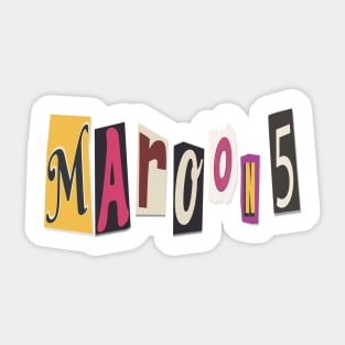 MAROON 5 Sticker